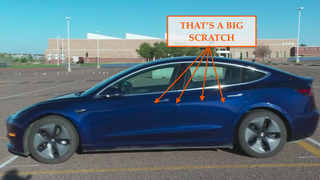Watch Tesla's 'Sentry Mode' Use Its Cameras To Catch Someone Keying The Crap Out Of A Model 3